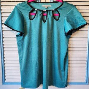 Daisy Fuentes Teal Top